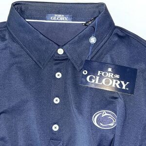 New Retro Style Penn State PSU Nittany Lions For the Glory Golf Polo Shirt M NWT